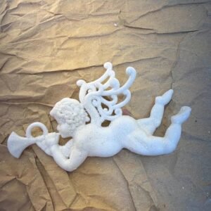 White Glitter Cherub