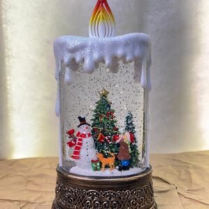 Christmas Candle Snow Globe