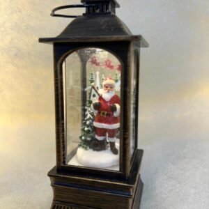 Vintage Lantern with Santa Claus