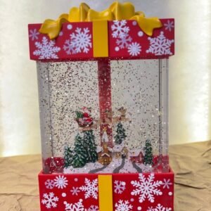 Reindeer Gift Box Globe