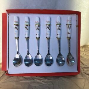 Christmas Ceramic-Handle Spoon Set (6 Pieces)