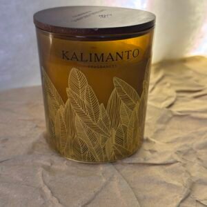 Kalimanto Scented Candle – Amber Glass