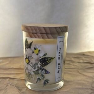 Floral Belle Scented Candle – Wooden Lid