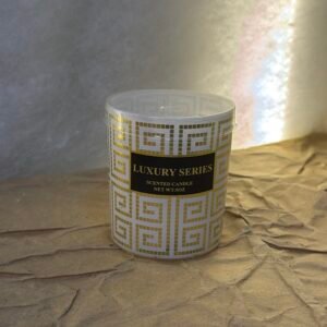 Luxury Series Scented Candle – White & Gold