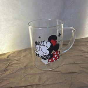 Minnie Mouse Clear Glass Mug