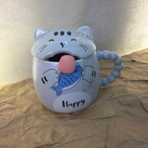 Happy Cat Ceramic Mug