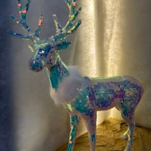 Iridescent Mosaic Reindeer (Left View)