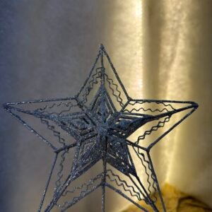 Silver Wire Star Tree Topper