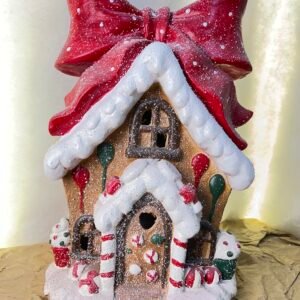 Snowy Christmas Gingerbread House