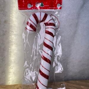 Classic Red & White Candy Cane Decoration