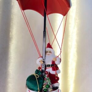 Parachuting Santa Claus