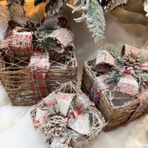 Rustic Snowy Christmas Gift Boxes
