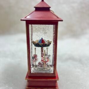 Vintage Carousel Lantern – Christmas Snow Globe