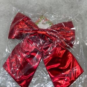 Metallic Red Bow – Large