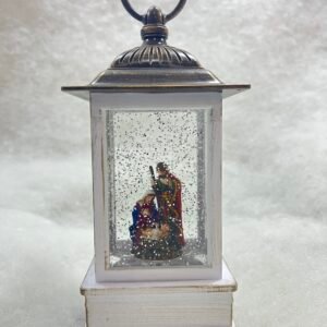 Nativity Scene Glitter Lantern (Holy Family)