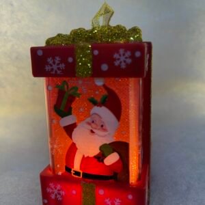 Santa LED Gift Box Ornament