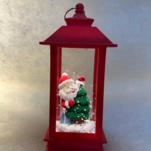 Santa Christmas Lantern Ornament — Tree Version