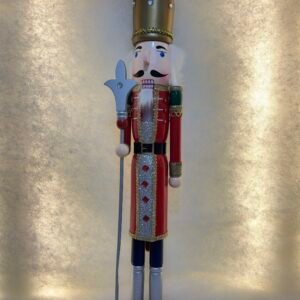 Red & Gold Royal Spear Nutcracker