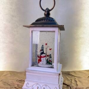 Rustic Snowman Mini Lantern