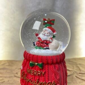 Santa Snow Globe – Knitted Base